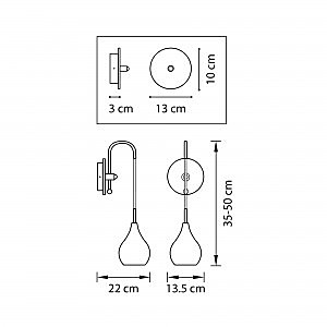 Настенное бра Lightstar Pentola 803537