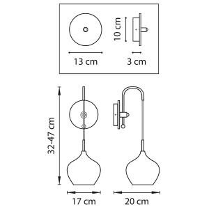 Настенное бра Lightstar Pentola 803543