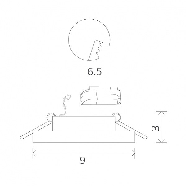 Встраиваемый светильник Arte Lamp A5331PL-1WH