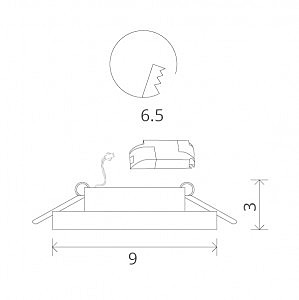 Встраиваемый светильник Arte Lamp A5331PL-1WH