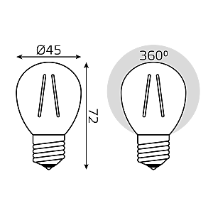 Светодиодная лампа Gauss 105802105