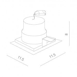 Карданный светильник Arte Lamp Privato A7007PL-1BK