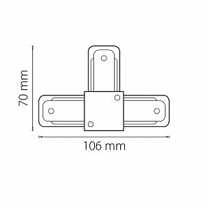 Соединитель T-образный однофазный Lightstar Barra 502137