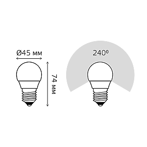 Светодиодная лампа Gauss 53216