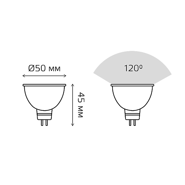 Светодиодная лампа Gauss 13516