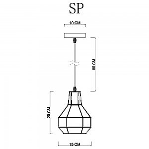 Светильник подвесной Arte Lamp Spider A1109SP-1BK