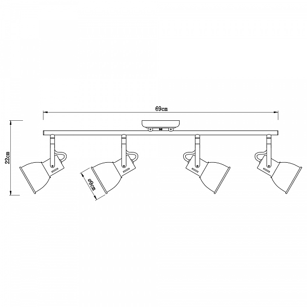 Светильник спот Arte Lamp Jovi A1677PL-4WH