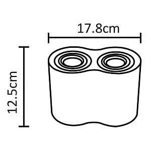 Накладной светильник Arte Lamp Falcon A5644PL-2WH