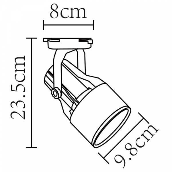 Трековый светильник Arte Lamp Lyra A6252PL-1WH