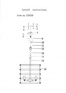 Подвесная люстра Lightstar Epsilon 735030