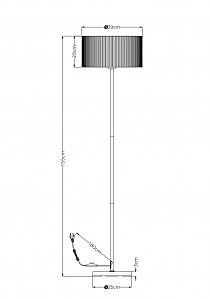 Торшер Arte Lamp Mallorca A1021PN-1SS