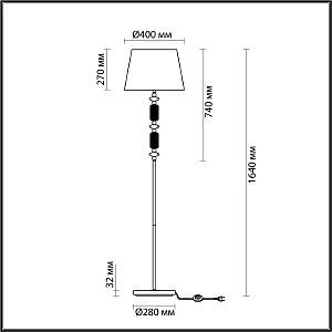 Торшер Odeon Light EXCLUSIVE Candy 4861/1FA