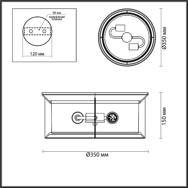 Уличные потолочные Odeon Light Mavret 4961/2C