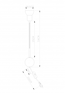 Настенный светильник Arte Lamp Falena A3116AP-1BK