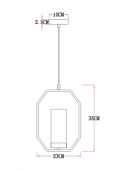 Светильник подвесной Arte Lamp Celaeno A7004SP-1BK