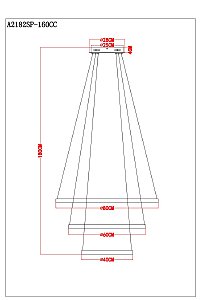 Подвесная люстра Arte Lamp Orione A2182SP-160CC