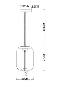 Светильник подвесной Arte Lamp Cody A7766SP-1BC