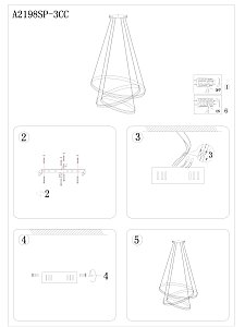 Подвесная люстра Arte Lamp Meridiana A2198SP-3CC