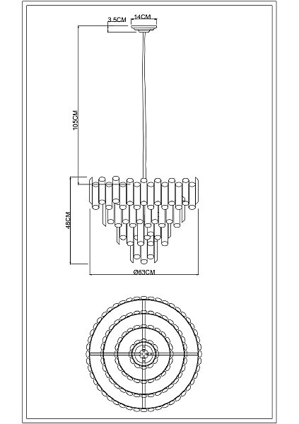 Подвесная люстра Divinare Rosie 3511/02 LM-8