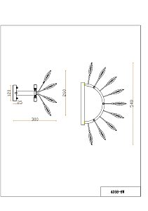 Настенное бра Favourite Rays 4058-6W