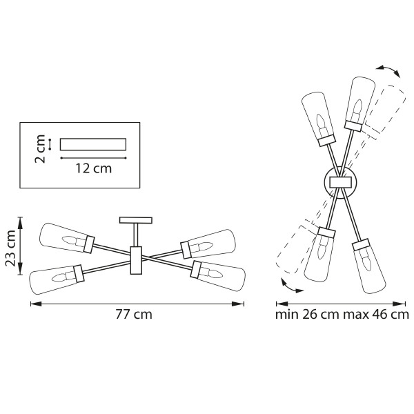 Настенное бра Lightstar Crotone 690643