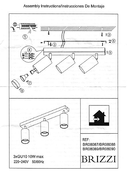 Светильник спот Brizzi Aras BR08087