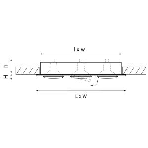 Встраиваемый светильник Lightstar Singo 011603