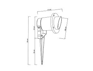 Грунтовый светильник Arte Lamp Elsie A1522IN-1BK