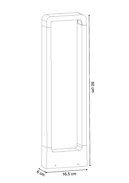 Уличный наземный светильник Arte Lamp Trapezio A2060PA-1BK