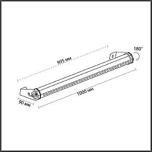 Уличный настенный светильник Odeon Light Graze 7040/10WL