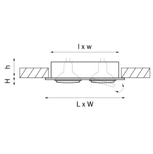 Встраиваемый светильник Lightstar Singo 011612