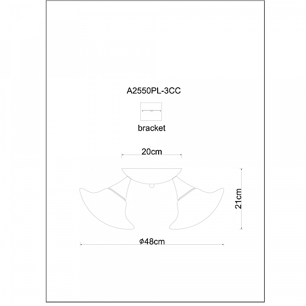 Потолочная люстра Arte Lamp Aqua A2550PL-3CC