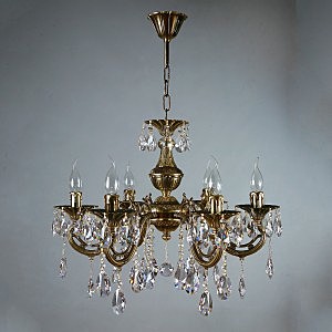 Подвесная хрустальная люстра Aria Ambiente 8818/6 PB Tear drop