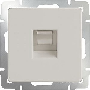 Розетка Werkel Слоновая кость WL03-RJ-11-ivory /Телефонная розетка RJ-11(слоновая кость)