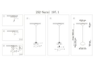 Светильник подвесной Lucia Tucci Narni Narni 197.1 bianco