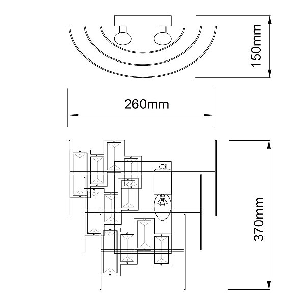 Настенное бра MW Light Монарх 121020402