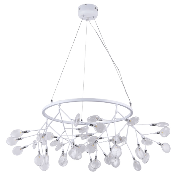 Подвесная люстра Crystal Lux Evita EVITA SP45 D WHITE/TRANSPARENT