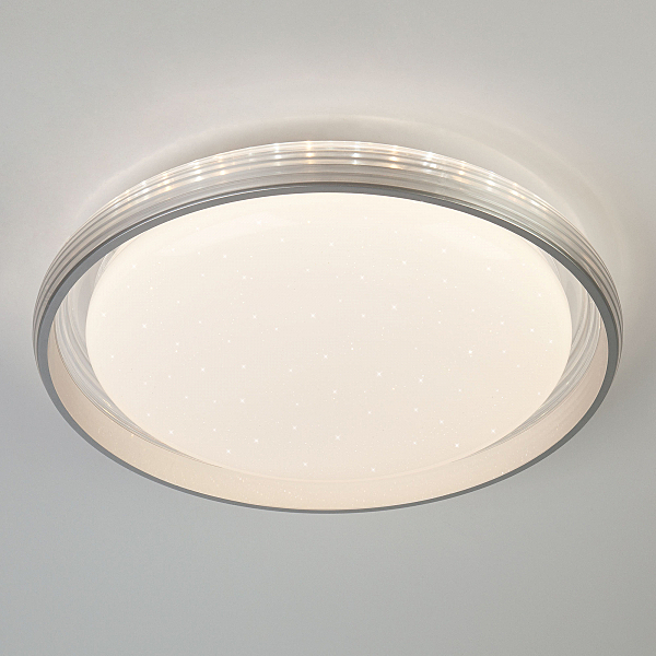 Светильник потолочный Eurosvet Glow 40016/1 LED серебряный 58W