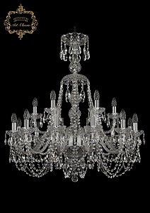 Подвесная хрустальная люстра 11.11 Art Classic 11.11.12+6.300.XL-94.Cr.Sp