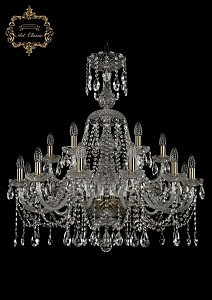 Подвесная хрустальная люстра 11.12 Art Classic 11.12.12+6.300.XL-90.Br.Sp
