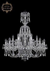 Подвесная хрустальная люстра 11.21 Art Classic 11.21.12+6.300.XL-95.Cr.Sp