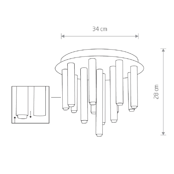 Потолочная люстра Nowodvorski Stalactite 9054