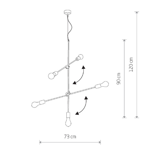 Подвесная люстра Nowodvorski Sticks 9076