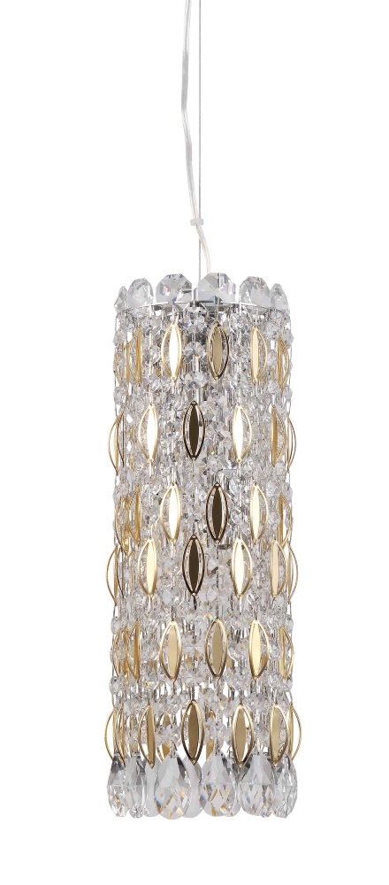 Светильник подвесной Crystal Lux Lirica LIRICA SP3 CHROME/GOLD-TRANSPA