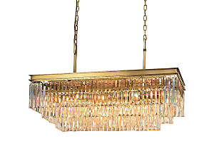 Подвесная хрустальная люстра 31100 Newport 31111/S brass