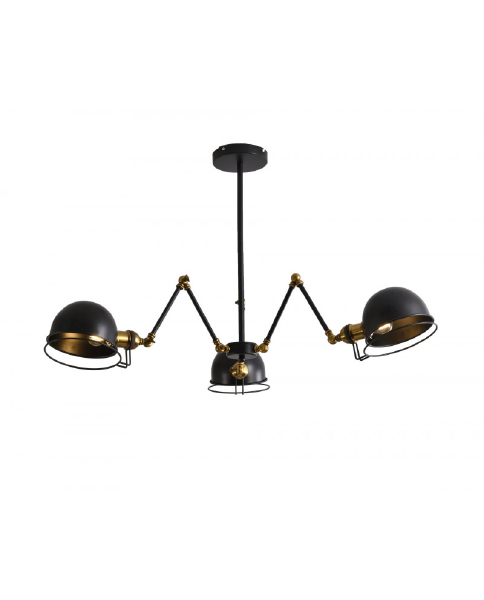 Люстра на штанге Lumina Deco Valmonti LDP D015-3 BK