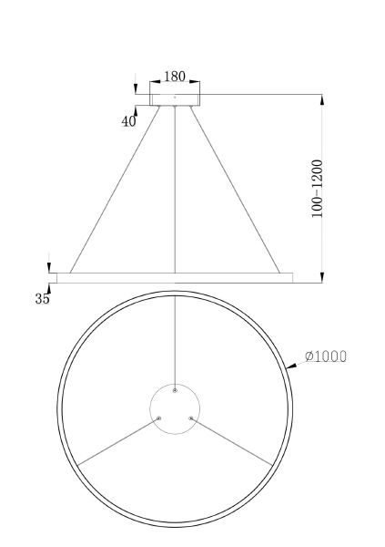 Подвесная люстра Maytoni Rim MOD058PL-L54BS4K