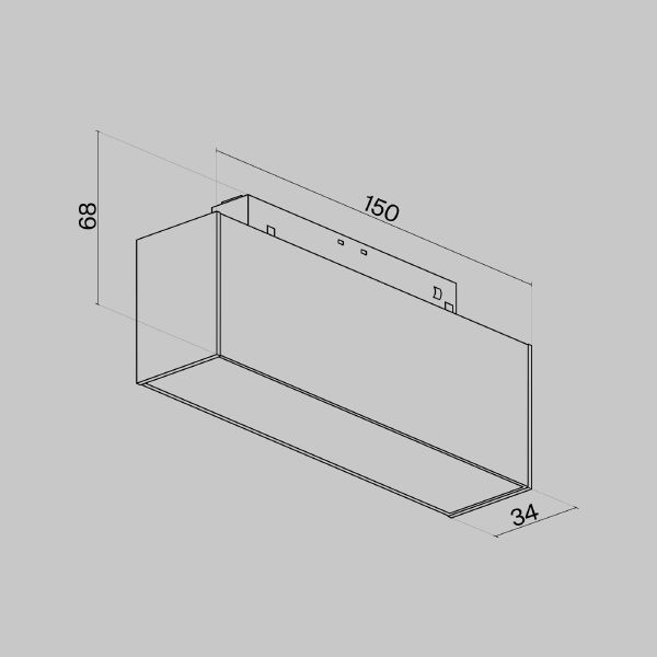 Трековый светильник Maytoni Basis S35 TR012-2-7W4K-B