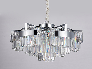 Подвесная хрустальная люстра 4350 Newport 4356+3/C chrome