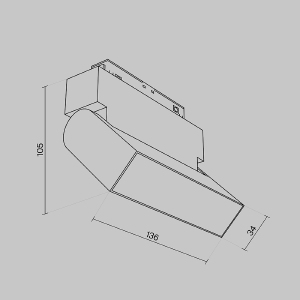 Трековый светильник Maytoni Basis Rot Gravity TR013-2-10W4K-B